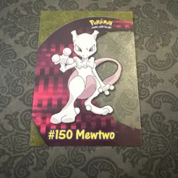 2000 Topps Pokemon #150 Mewtwo PC5 Animation Clear Card - Image 1
