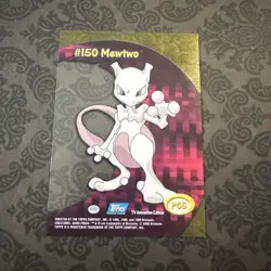 2000 Topps Pokemon #150 Mewtwo PC5 Animation Clear Card - Image 2