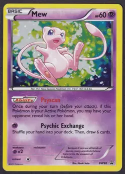 Pokemon Mew BW98 Holo Black Star Promo - Image 1