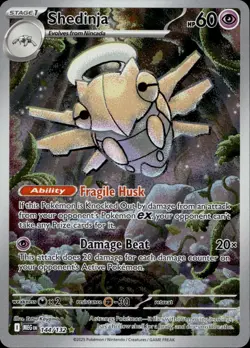 Shedinja 144/132 NM/M Illustration Rare Mega Evolution Pokemon Holo - Image 1