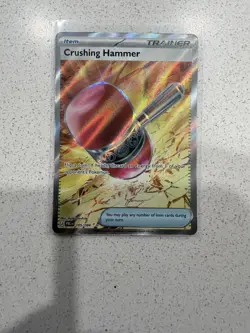 Crushing Hammer 105/084 Ultra Rare Pitch Black Pokemon Holo Near Mint - Image 1
