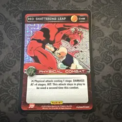 DBZ Dragon Ball Z TCG Card Panini Premiere C49 Red Shattering Leap Foil - Image 1