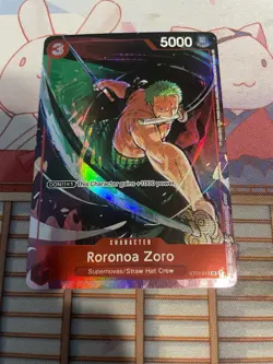 Roronoa Zoro Gift Collection 2023 ST01-013 Alt Art Holo Foil Rare One Piece LP - Image 1