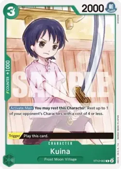 NM-Mint, English One Piece Kuina - ST12-002 - C Starter Deck 12: Zoro and Sanji - Image 1