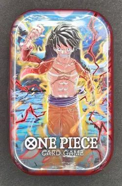 One Piece Card Game Tin Pack Vol. 1 Luffy Sealed New Bandai English - Image 1