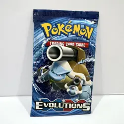 XY Evolutions Blastoise Sealed Pokemon Card Booster Pack - Image 1