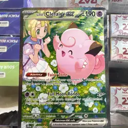 Pokemon TCG Lillie's Clefairy EX Journey Together 184/159 Single Card - Image 1