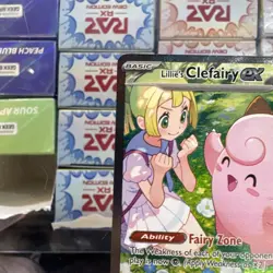 Pokemon TCG Lillie's Clefairy EX Journey Together 184/159 Single Card - Image 3