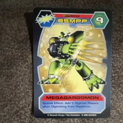 Digimon D-Tector MEGAGARGOMON Holo Foil TCG Card 2002 Bandai, DT-111 MEGA 85MPP - Image 1
