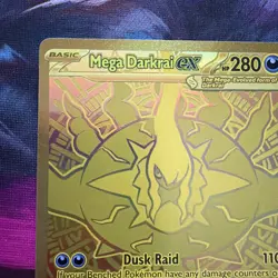 Pokemon TCG Mega Darkrai Ex Gold Card - Image 3