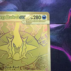 Pokemon TCG Mega Darkrai Ex Gold Card - Image 4