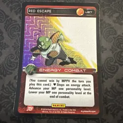 DBZ Dragon Ball Z TCG Card Panini Premiere U97 Red Escape FOIL PRINT 4 - Image 1