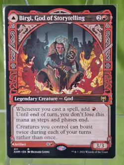 Birgi, God of Storytelling (Showcase, NM) - Kaldheim - MTG #311 - Image 1