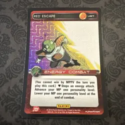 DBZ Dragon Ball Z TCG Card Panini Premiere U97 Red Escape FOIL PRINT 4 - Image 1