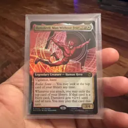 MTG - Daredevil, Man Without Fear P0432- FOIL Extended Art (UMP) PROMO! FREE S&H - Image 1