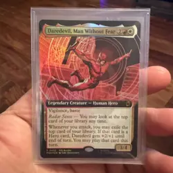 MTG - Daredevil, Man Without Fear P0432- FOIL Extended Art (UMP) PROMO! FREE S&H - Image 2