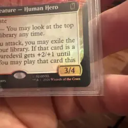 MTG - Daredevil, Man Without Fear P0432- FOIL Extended Art (UMP) PROMO! FREE S&H - Image 5