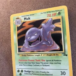 Pokemon Cards: Fossil Rare Holo: Muk 13/62 - Image 2