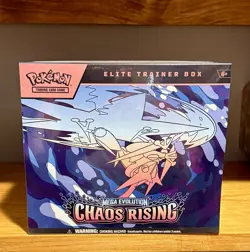 Pokemon Mega Evolution Chaos Rising Elite Trainer Box Factory Sealed ETB - Image 1