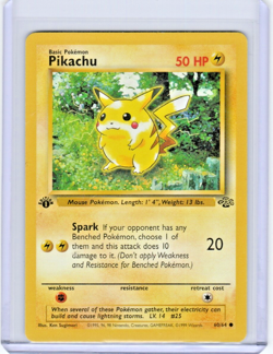 Pikachu 60/64 Common Jungle Pokemon 1st Edition Near Mint Extra Clean - Image 1