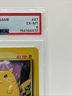 1999 Pokemon Base 2 Pikachu Yellow Cheeks #58 Psa6 - Image 4