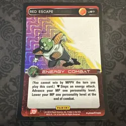 DBZ Dragon Ball Z TCG Card Panini Premiere U97 Red Escape FOIL PRINT 4 - Image 1