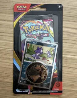 Pokemon TCG - Chaos Rising Toxel Blister + Chaos Rising Booster + Chikorita Coin - Image 1