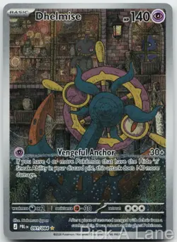 Dhelmise 091/084 Illustration Rare Pitch Black Pokemon Holo Near Mint - Image 1
