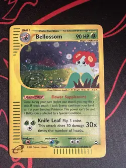Bellossom 2002 Pokemon H5/H32 Aquapolis Holo LP-NM - Image 1