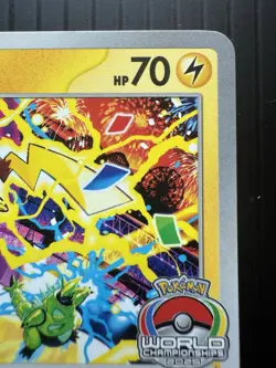 Pokemon Pikachu SVP 225 Black Star Promo World Championship 2025 Stamp (NM) - Image 3