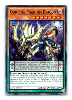 Odd-Eyes Phantom Dragon - LEDD-ENC03 - Common - 1st Edition - Yugioh - Image 1