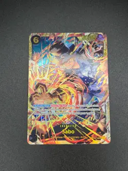 Sabo (120) OP13-120 Secret Rare Carrying On His Will One Piece Foil Near Mint - Image 1