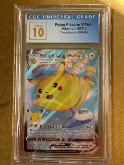 Flying Pikachu 007/025 VMax CGC Pristine 10 2021 Celebrations Pokemon TCG Card - Image 1