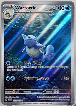 Wartortle - 171/165 - SV: Scarlet & Violet 151 (MEW) Pokemon Card TCG NM - Image 1