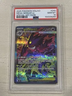 PSA 10 Korean Mega Gengar ex #240 SAR Mega Dream ex Pokemon Card Gem Mint - Image 3
