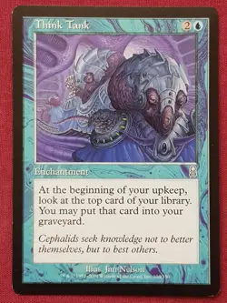 Magic The Gathering ODYSSEY THINK TANK blue card MTG - Image 1