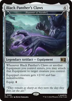 Black Panther's Claws - Hammer of Nazahn Light Play, English Magic the Gathering - Image 1