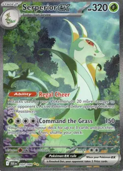 Pokemon TCG Serperior EX Sir 164/086 Black Bolt English Card Near Mint Condition - Image 1