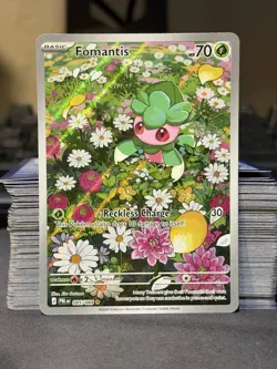 Fomantis Holo Illustration Rare ME05: Pitch Black 085/084 NM Pokemon - Image 1