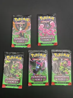 5 Pokemon Scarlet And Violet Shrouded Fable Sealed Packs READ DESCRIPTION! - Image 3