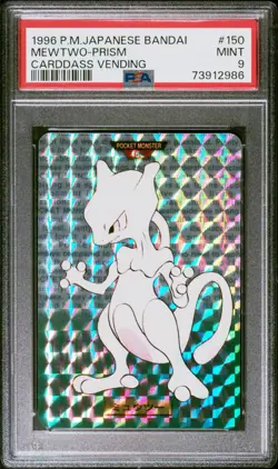 Pokemon Mewtwo Prism Bandai Carddass Vending 150 Japanese | PSA 9 | Mint | 🔥💎 - Image 1