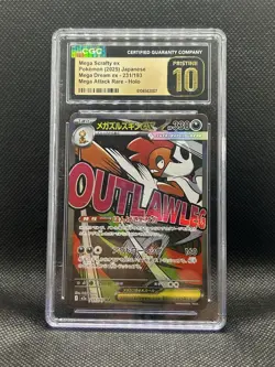 CGC Pristine 10 Mega Scrafty ex Mega Dream ex 2025 Holo 231/193 Japanese - Image 1