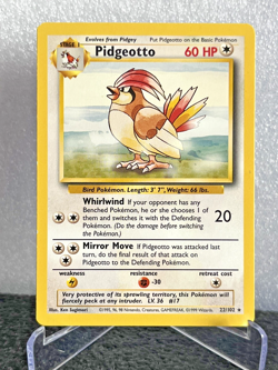 Pidgeotto 22/102 Base Set Unlimited LP Rare Pokemon TCG - Image 1