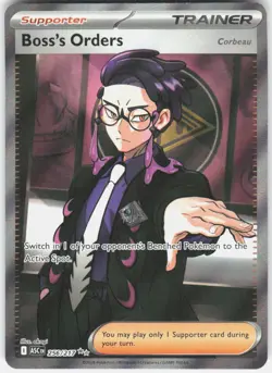 Boss's Orders [Corbeau] 256/217 Ultra Rare Ascended Heroes Pokemon Holo NM - Image 1