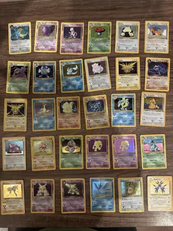 Massive Vintage 1999 Pokemon Card Job Lot - Holo Binder + Pikachu Chest Spares! - Image 1