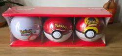 Pokemon TCG Pokeball 3 Tin Set Sealed Costco Exclusive - Image 1