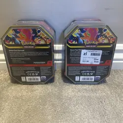 x2 Pokemon TCG: Mega Charizard ex X and Y Tin ✅ New & Sealed - Image 3