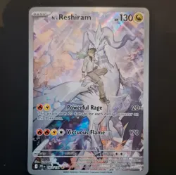 Pokemon TCG N’s Reshiram 167/159 Journey Together Stamped Holo IR English - Image 1