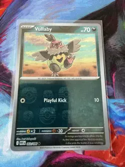 Pokemon TCG Vullaby White Flare Card 063/086 (Master Ball Reverse Holo) NM - Image 1