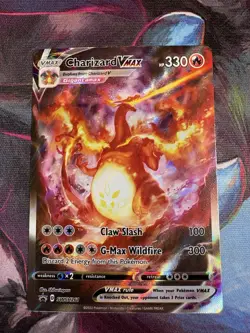 Pokemon TCG Charizard VMAX SWSH261 Black Star Promo Card Near Mint Condition - Image 1